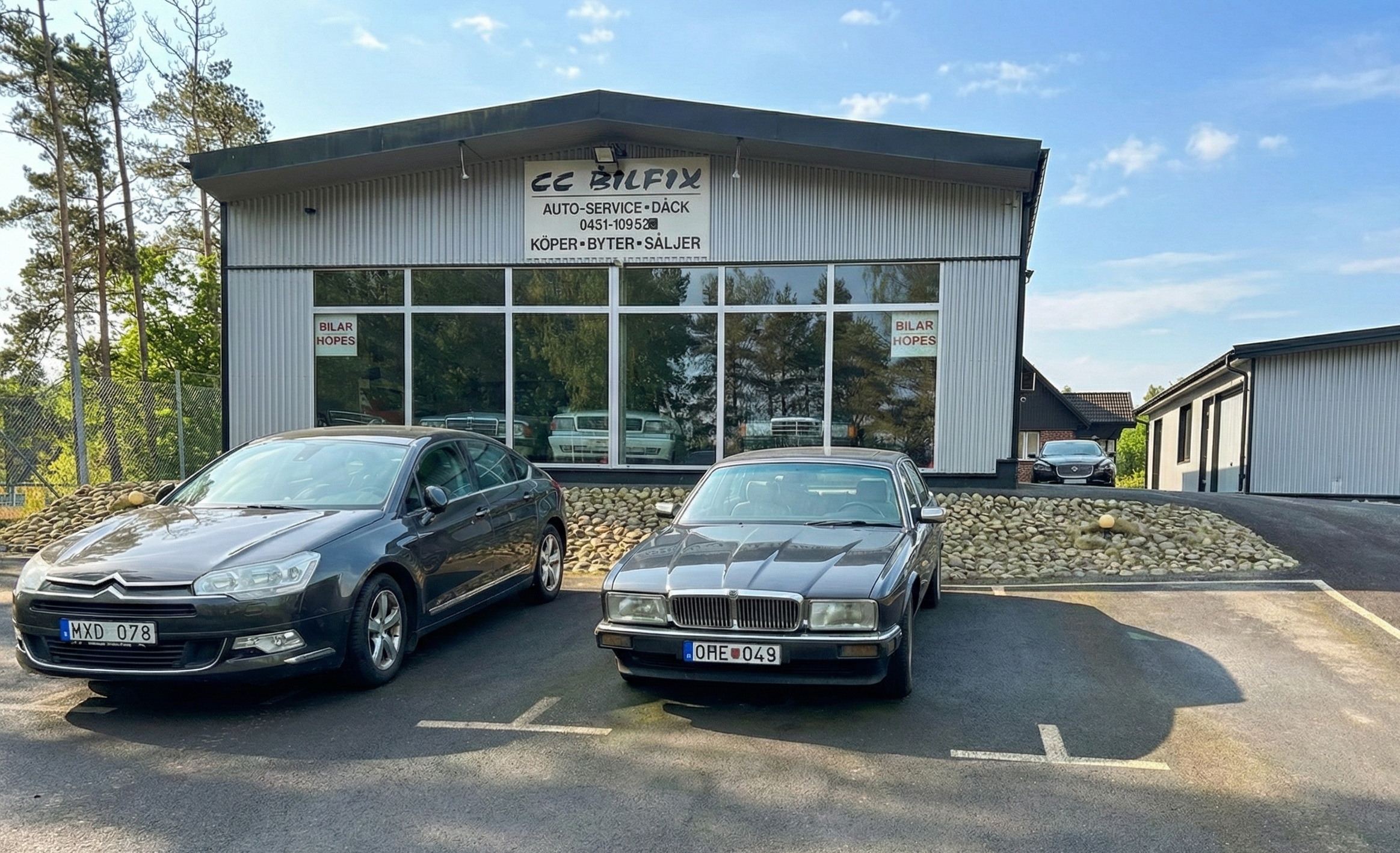 Bilverkstad interiör